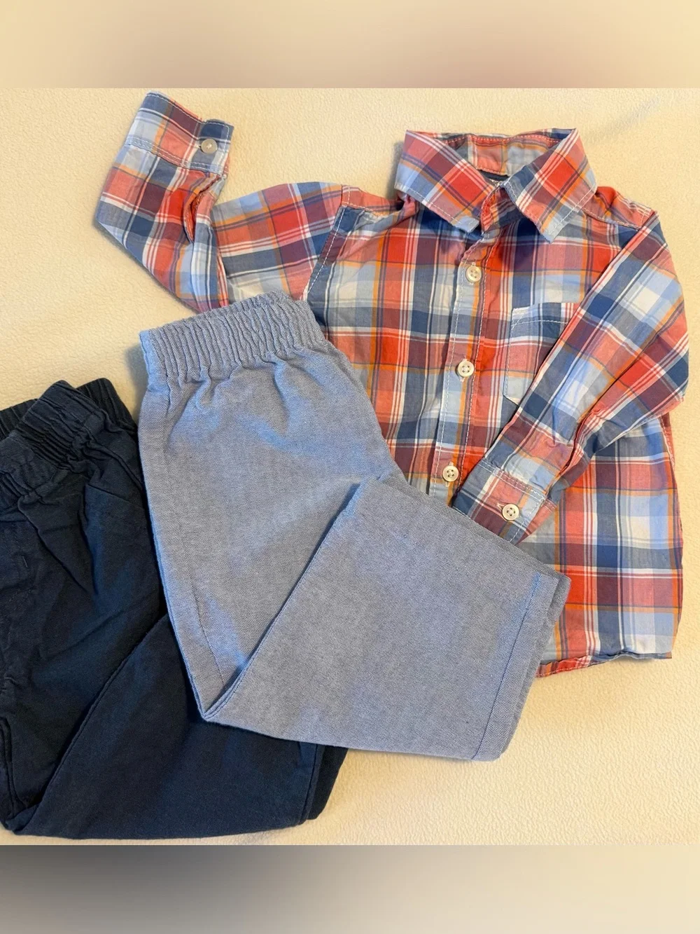 Huge Lot Baby Boy Cool Weather 6-18M Pants Tops 33 pcs Carter’s Old Navy